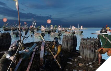 Screenshot van de Slag bij Zoetermeer in virtual reality