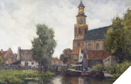 Schilderij dat door museum De Voorde is overgedragen aan het Stadsarchief
