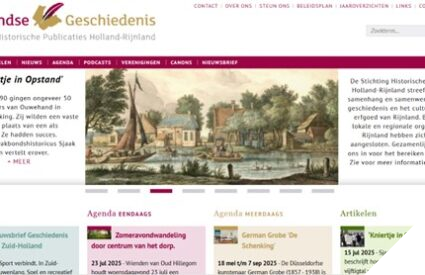 Screenshot website Rijnland Geschiedenis