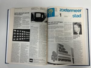 Pagina van het informatieblad 'Zoetermeer Stad'