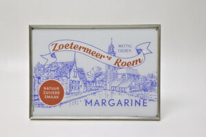 Lichtbak voor gebruik als lichtreclame voor margarine van het merk 'Zoetermeer's Roem'